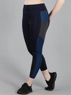 Solid Women Dark Blue Tights