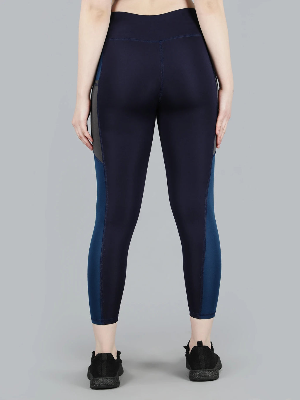 Solid Women Dark Blue Tights