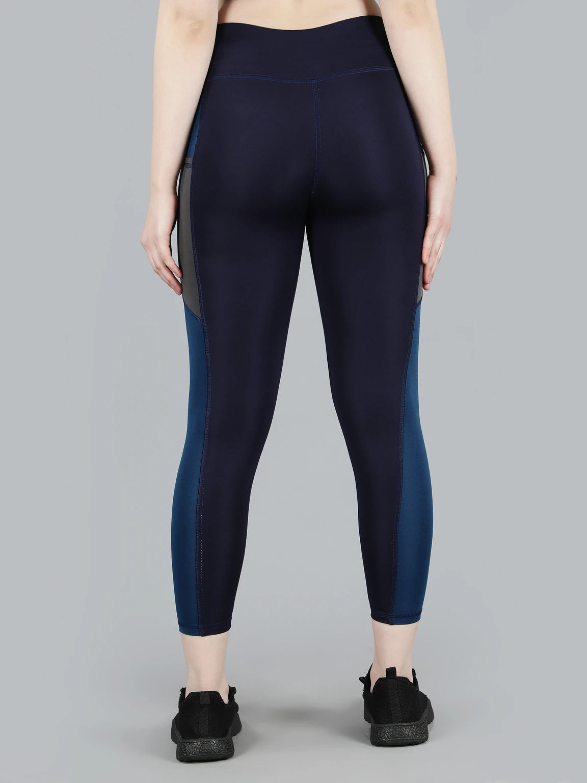 Solid Women Dark Blue Tights