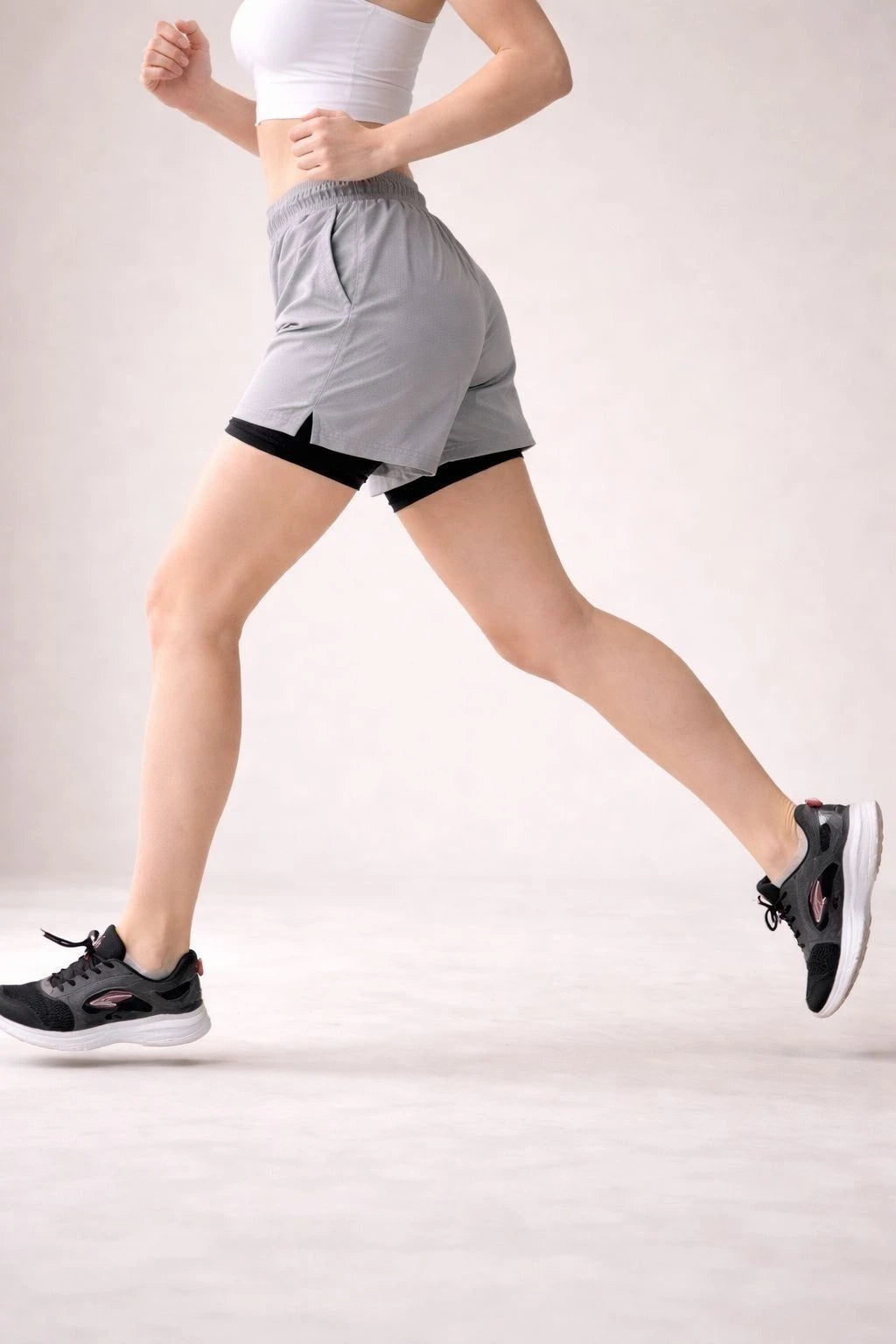 Solid Women Grey, Black Gym Shorts, Cycling Shorts, Running Shorts, Sports Shorts, Casual Shorts
