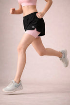 Solid Women Black, Pink Gym Shorts, Cycling Shorts, Running Shorts, Sports Shorts, Casual Shorts
