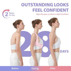 Posture Corrector Belt for Women| Premium Back Support Belt for Back Pain Relief & Shoulder Alignment | Ergonomic Adjustable & Breathable Design with Anti-Tightening Comfort & Double Y Structure